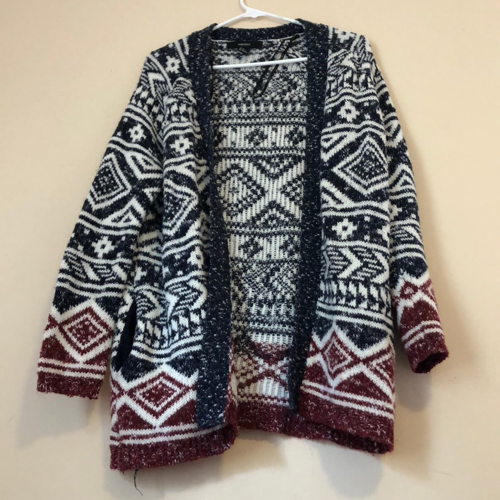 Forever 21 printed cardigan